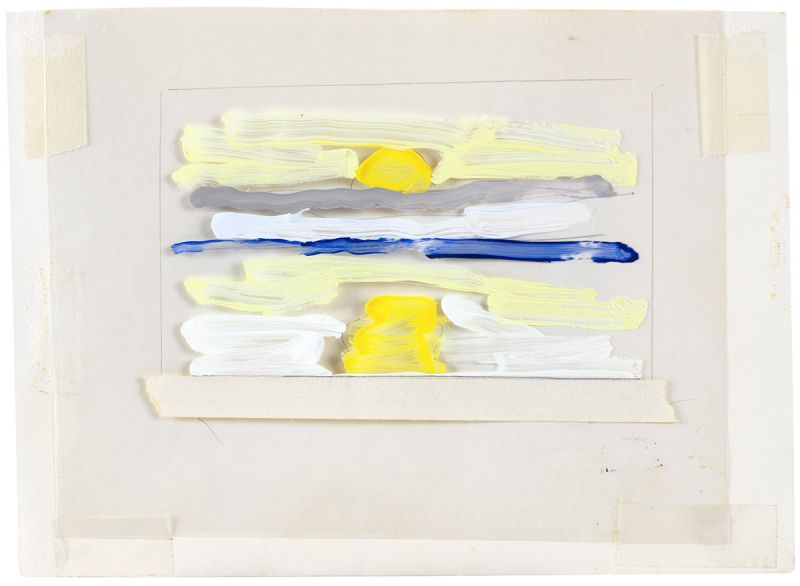 Artwork: Seascape with Sunset (Study), 1981 (RLCR 3053)