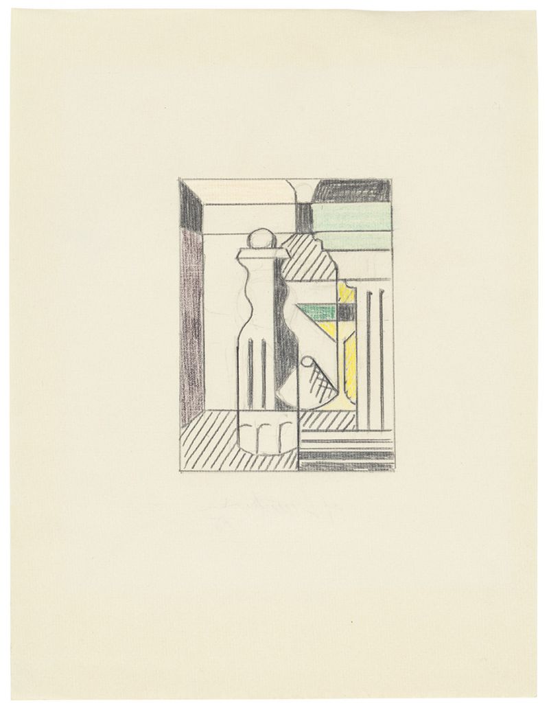 Artwork: Purist Painting with Bottles (Study), 1975 (RLCR 2387)