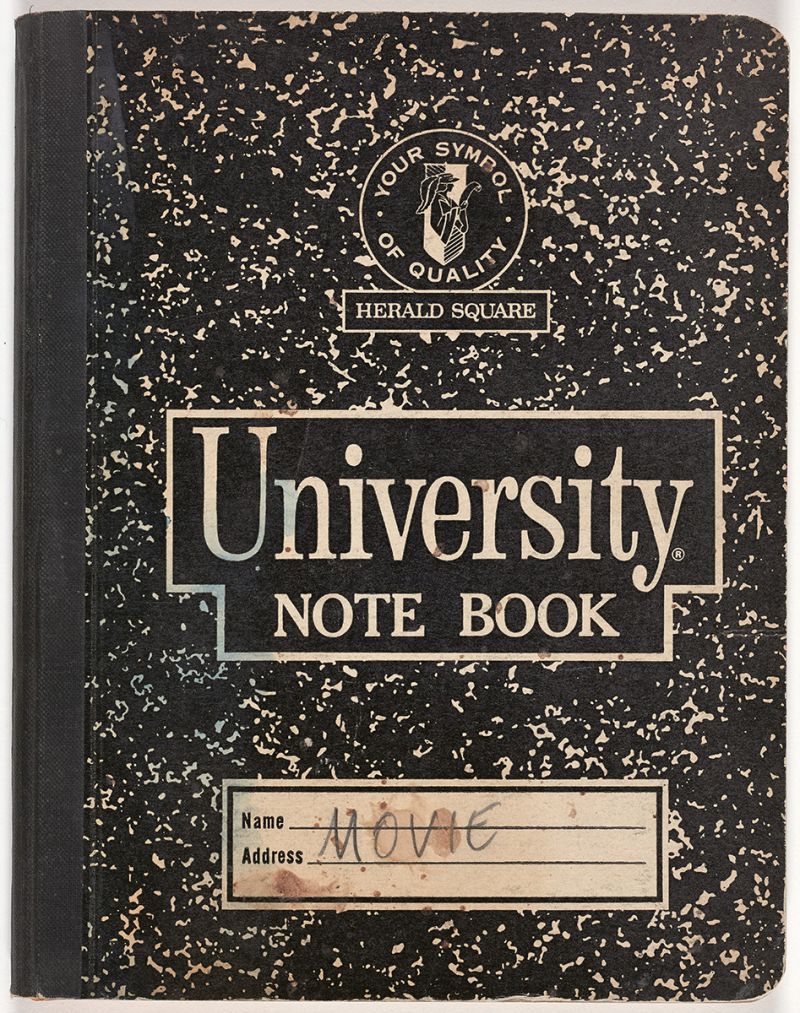 Artwork: University Notebook, Drawing in this book c. 1966 (RLCR 1284)