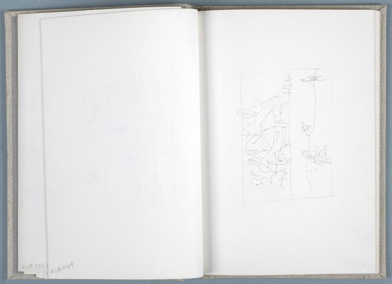 Artwork: Brushstroke Landscape (Village) (Study), 1985 (RLCR 3476.9)