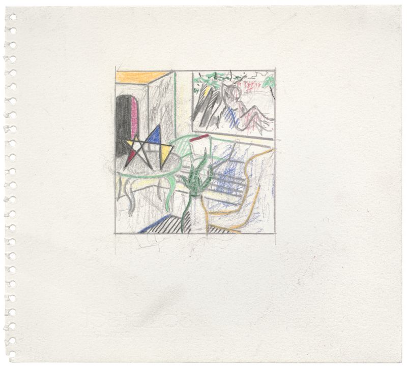 Artwork: Interior with Painting of Bather (Study), 1997 (RLCR 4711)