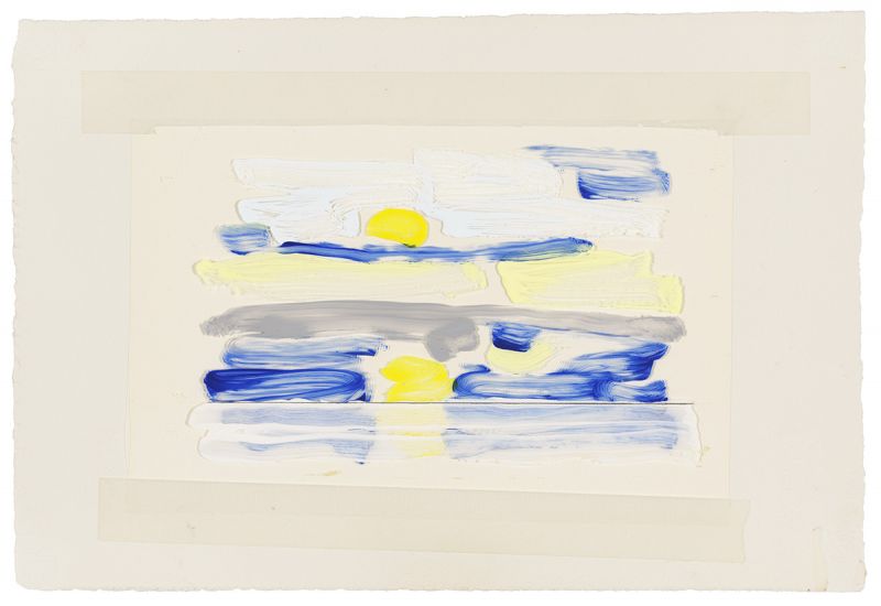 Artwork: Sunrise over Water (Study), c. 1981 (RLCR 3056)