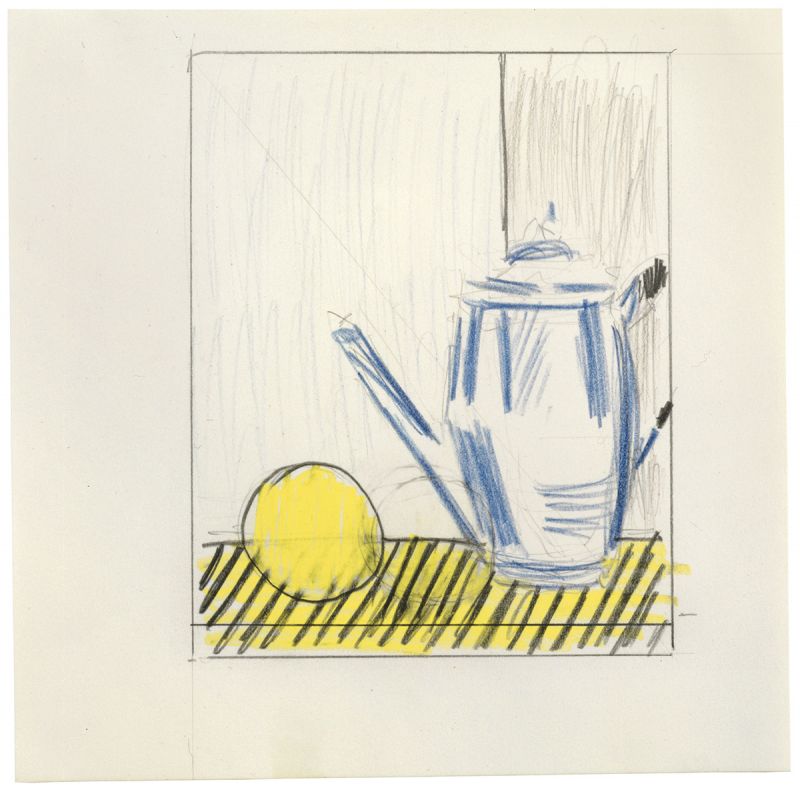Artwork: Still Life with Blue Pitcher (Study), 1972 (RLCR 2061)