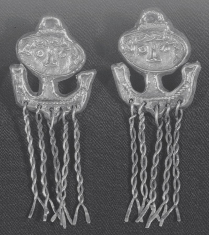 Artwork: Earrings with Busts, c. 1950–51 (RLCR 252) Photo: Courtesy RLF Archives Detail of archival image