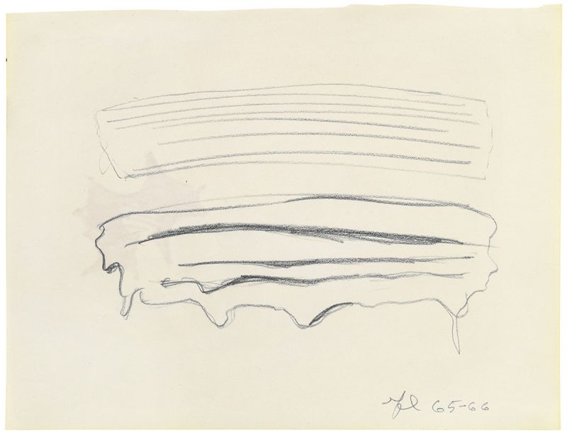 Artwork: Two Brushstrokes (Study), 1965–66 (RLCR 1203)