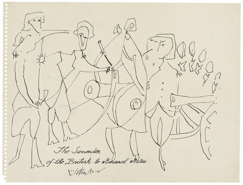 Artwork: The Surrender of the British to General Gates, c. 1952 (RLCR 389)