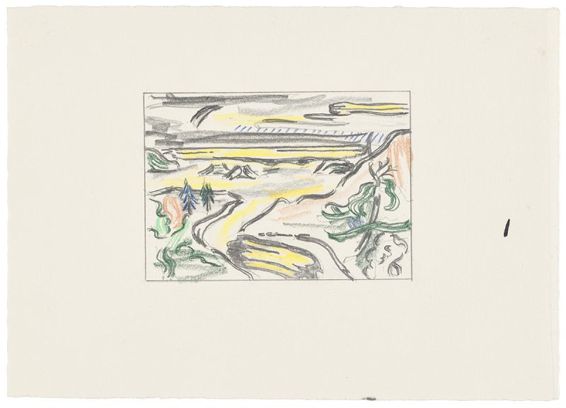 Artwork: River Valley (Study), 1985 (RLCR 3450)
