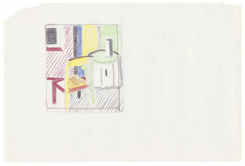 Artwork: Virtual Interior II (Study), c. 1995 (RLCR 4443)