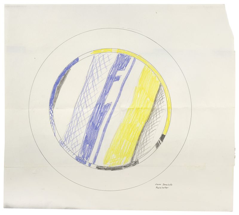 Artwork: Rosenthal Flower Service Plate (Study), c. 1986–88 (RLCR 3596)