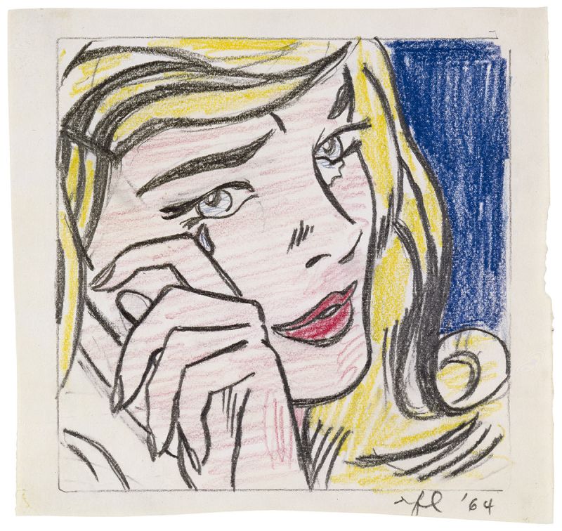 Artwork: Crying Girl (Study), 1964 (RLCR 842)
