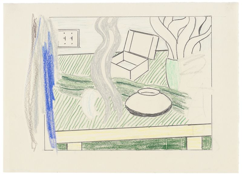 Artwork: Brushstroke Still Life with Box (Study), 1996 (RLCR 4470)