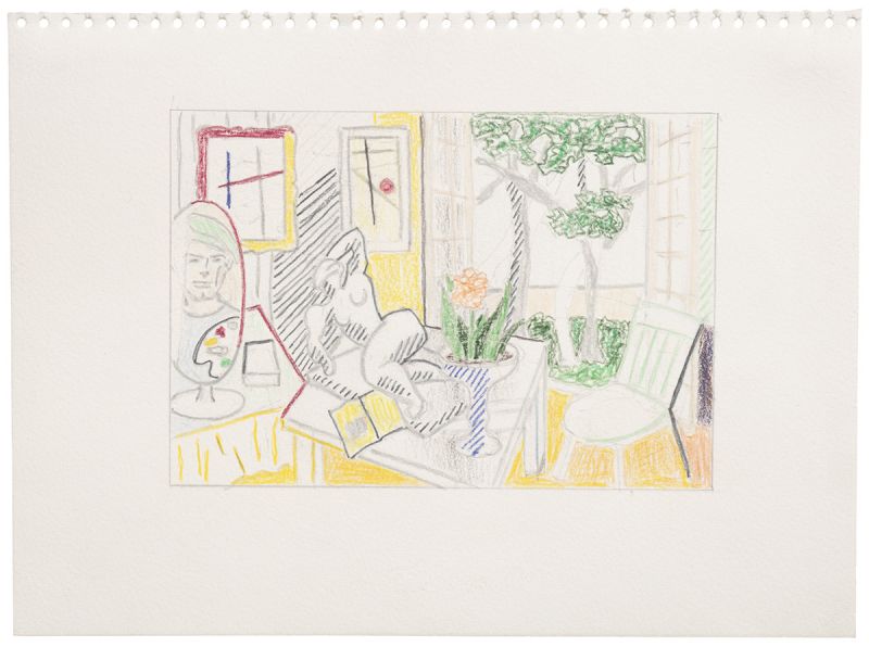 Artwork: Bellagio Hotel Mural: Still Life with Reclining Nude (Study), 1997 (RLCR 4652)