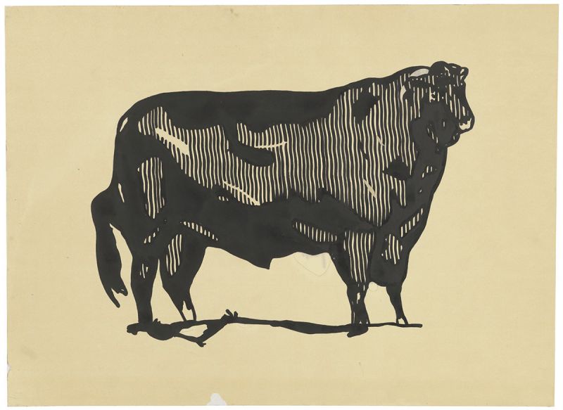 Artwork: Bull I (Study), 1973 (RLCR 2139)