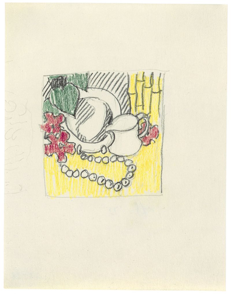 Artwork: Still Life with Figurine (Study), 1973 (RLCR 2194)