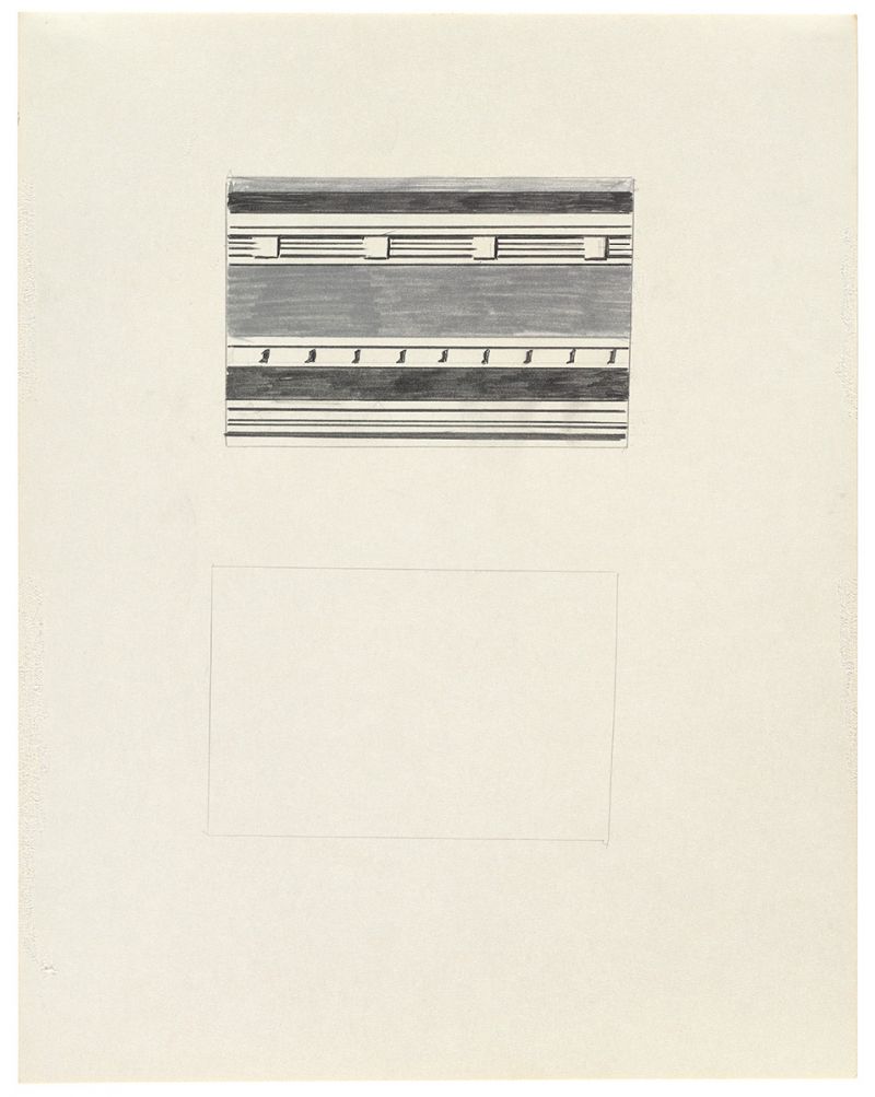 Artwork: Entablature (Study), 1974 (RLCR 2287)