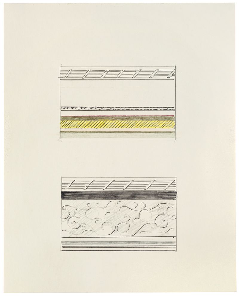 Artwork: Entablature (Studies), c. 1976 (RLCR 2439)