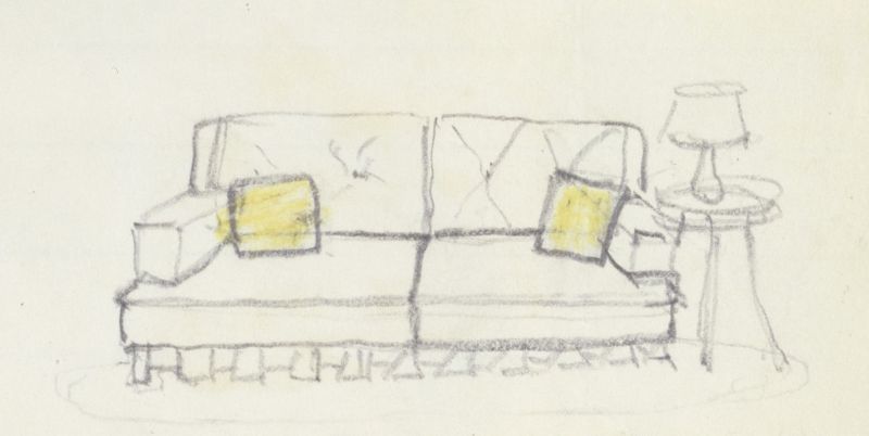 Artwork: Interior (Study), c. 1991 (RLCR 4096.3)