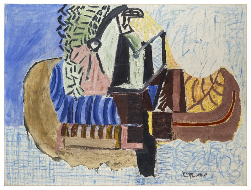 Artwork: Indian Paddling Canoe, c. 1956 (RLCR 483) Photo: Galerie Thomas, Munich