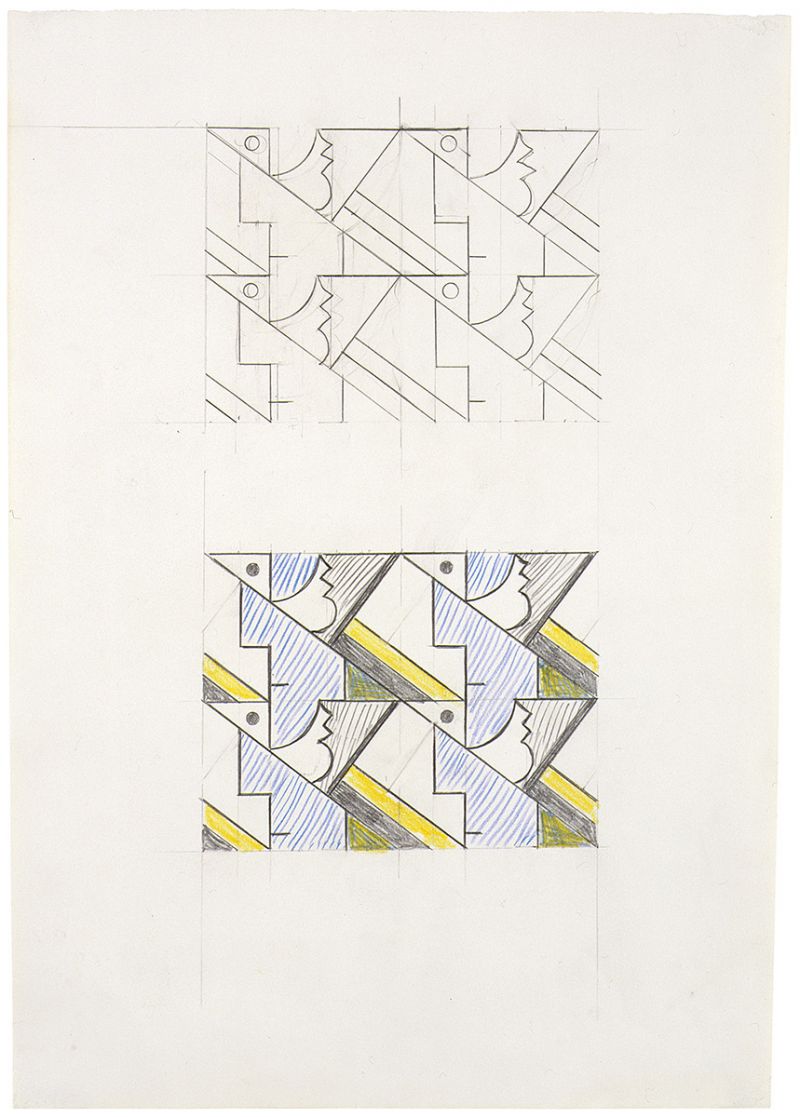 Artwork: Modular Painting with Four Panels #8 (Studies), 1969 (RLCR 1746)