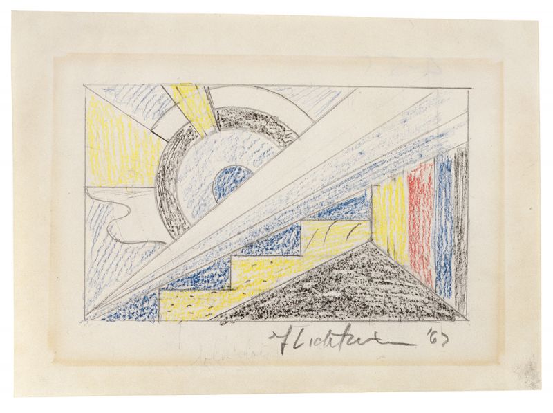 Artwork: Modern Painting with Wedge (Study), 1967 (RLCR 1427)