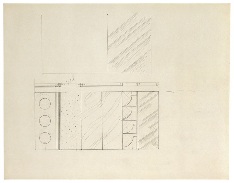 Artwork: Multi Panel Modern Painting (Studies), c. 1970 (RLCR 1905)