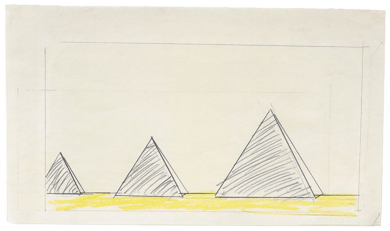 Artwork: Pyramids (Study), 1968 (RLCR 1582)