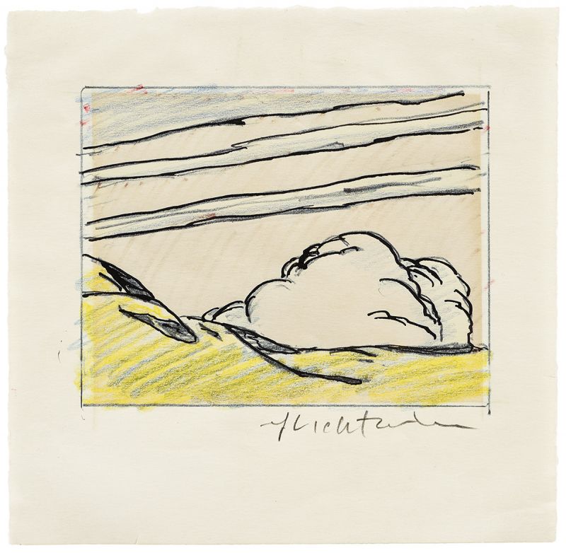 Artwork: Landscape (Study), c. 1964 (RLCR 914) Photo: Gallery Max Hetzler