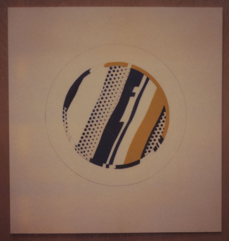 Artwork: Rosenthal Flower Service Plate (Study), c. 1986–88 (RLCR 3597) Photo: Courtesy RLF Archives Detail of archival image