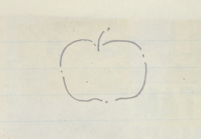 Artwork: Apple (Study), c. 1988–91 (RLCR 3083.1)