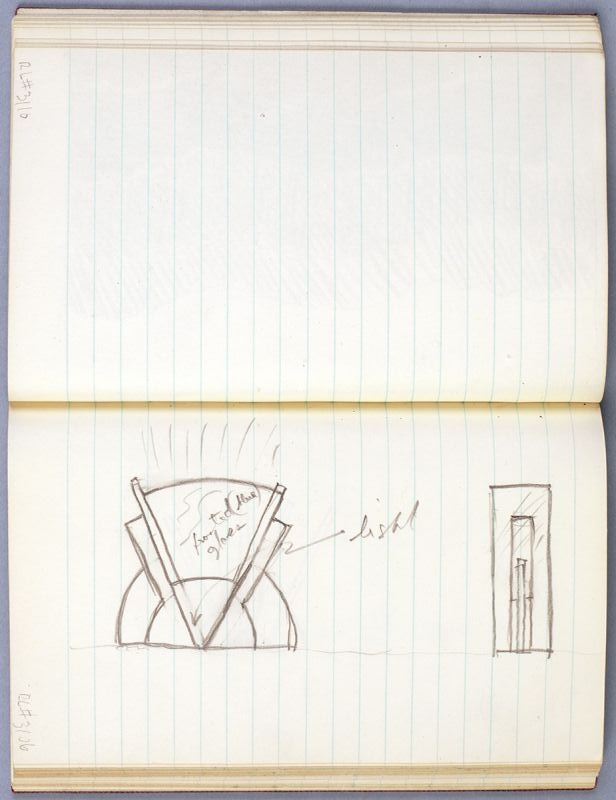 Artwork: Modern Sculpture with Three Discs (Studies), c. 1967 (RLCR 1014.3)