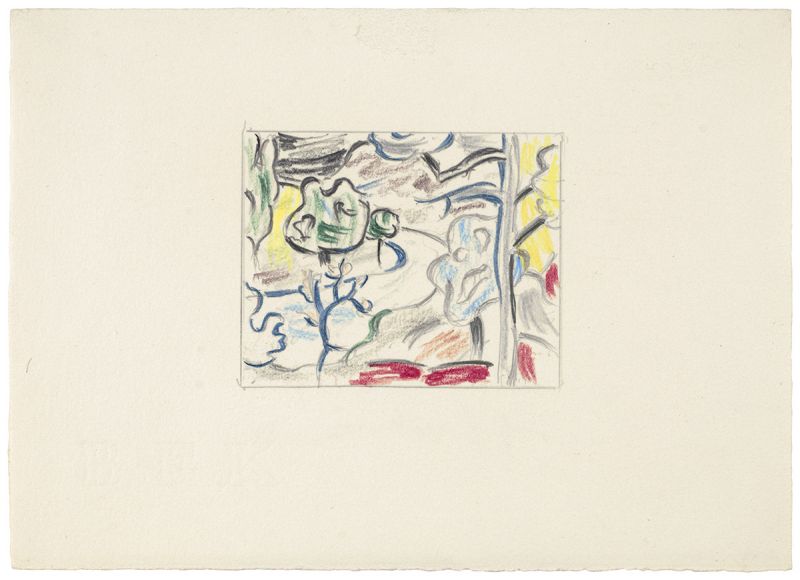 Artwork: Path Through the Forest (Study), 1984 (RLCR 3354)