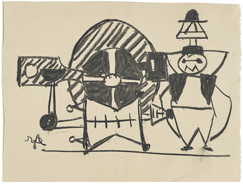 Artwork: The Cannon (Study), c. 1948 (RLCR 115)