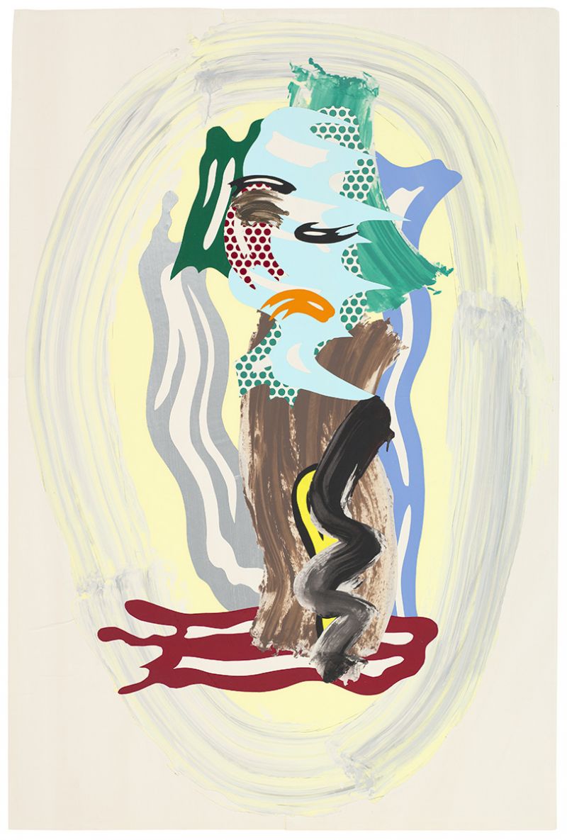 Artwork: Green Face (Study), 1987 (RLCR 3634)