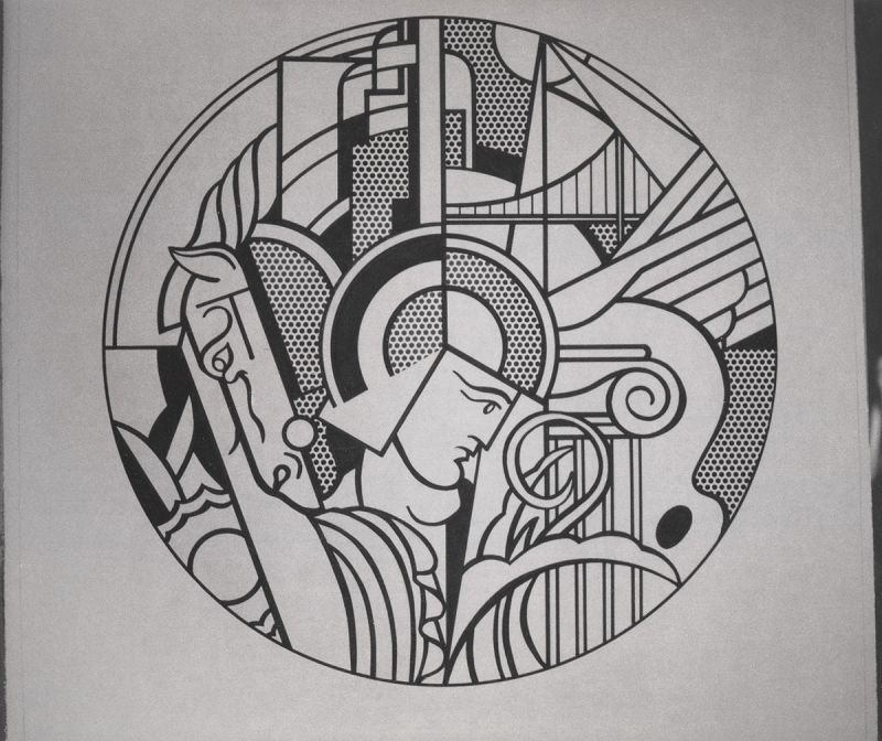 Artwork: The Solomon R. Guggenheim Museum Poster (Color Separation), 1969 (RLCR 1788.1) Photo: Courtesy RLF Archives Detail of archival image
