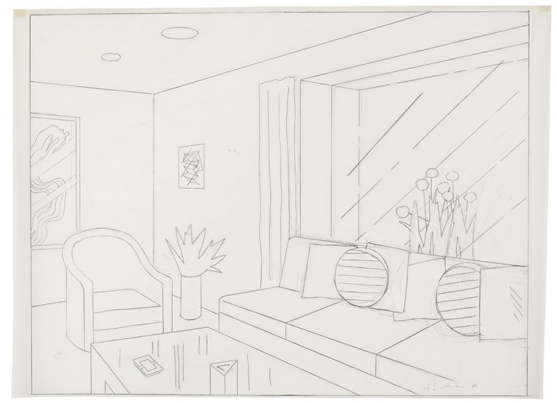Artwork: The Living Room (Study), 1990 (RLCR 3971)
