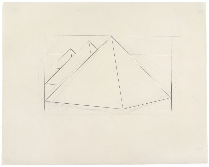 Artwork: Pyramids II (Study), c. 1969 (RLCR 1757)