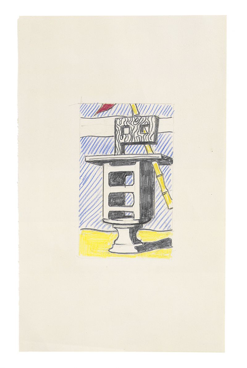 Artwork: Figure with Banner (Study), 1978 (RLCR 2711)