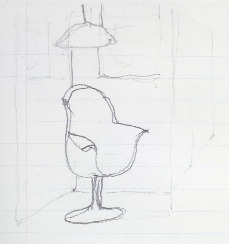 Artwork: Interior with Yellow Chair (Study), c. 1993 (RLCR 4096.10)