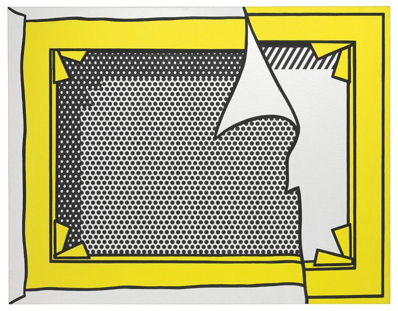 Artwork: Stretcher Frame Revealed Beneath Painting of a Stretcher Frame, 1973 (RLCR 2222)