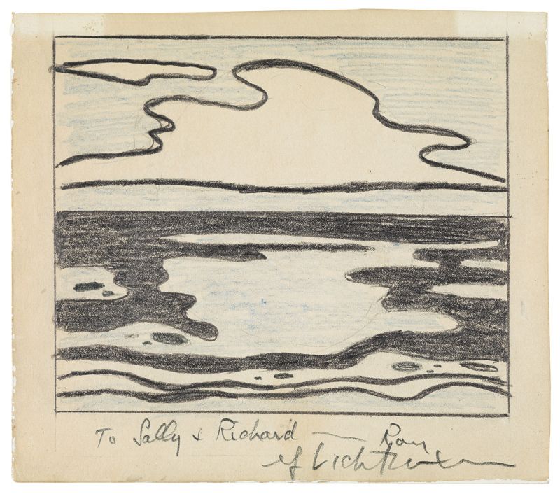 Artwork: Seascape with Clouds (Study), c. 1965 (RLCR 1145)