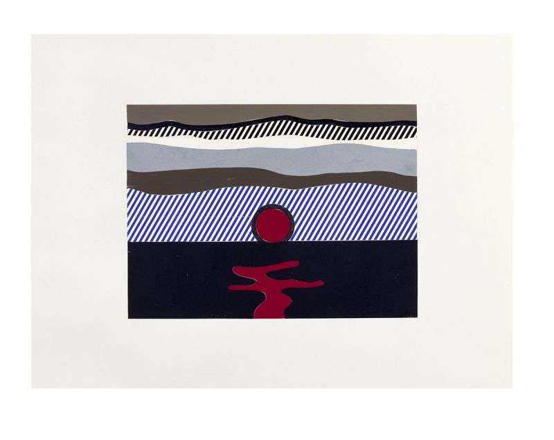 Artwork: Illustration for "De Nouveau au-dessus de Denver" (Study), 1991 (RLCR 4013)