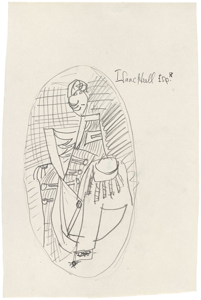Artwork: Isaac Hull Esq. [Isaac Hull Esqu] (Study), c. 1953 (RLCR 411)