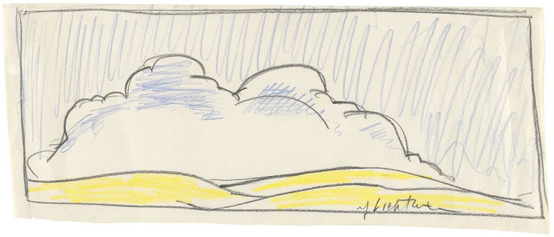 Artwork: Landscape with Cloud (Study), 1964 (RLCR 918) Photo: The Museum of Modern Art/Licensed by SCALA / Art Resource, NY