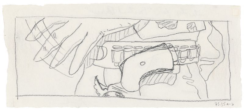 Artwork: Fastest Gun (Study), c. 1963 (RLCR 763) Photo: Courtesy Whitney Museum of American Art