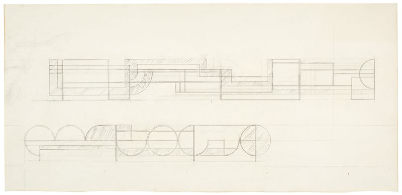 Artwork: Long Modern Sculpture (Studies), 1969 (RLCR 1690)