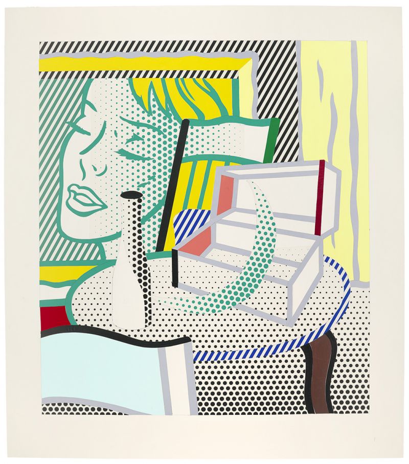 Artwork: Interior with Painting and Still Life (Study), 1997 (RLCR 4709) Photo: Courtesy Christie's