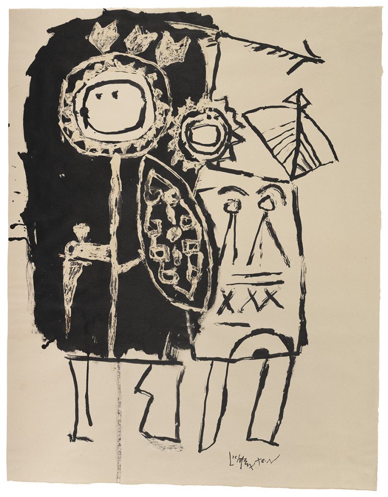 Artwork: Two Wild Indians, c. 1952 (RLCR 395)