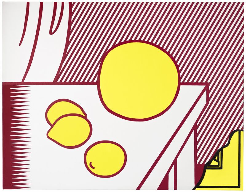 Artwork: Fragmented Painting of Lemons and a Melon on a Table, 1973 (RLCR 2170)