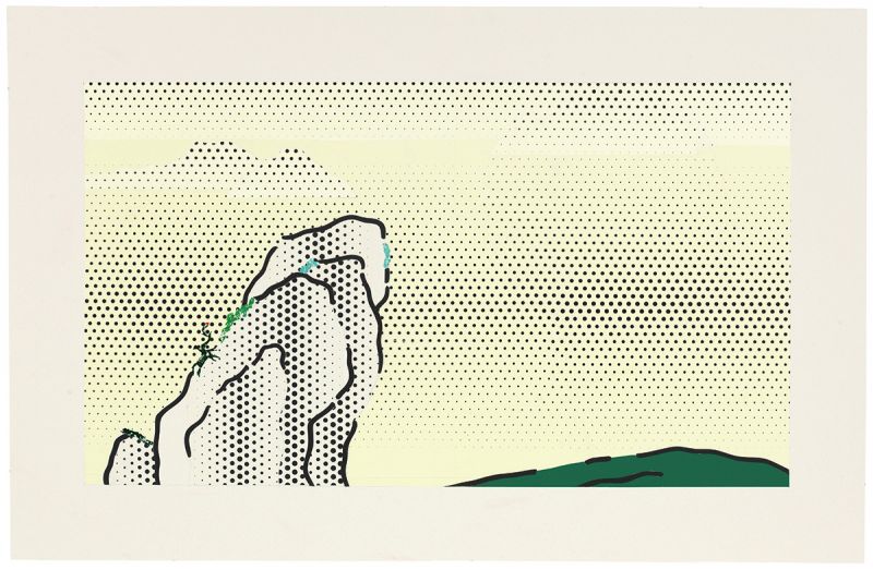 Artwork: Landscape with Rock (Study), 1996 (RLCR 4548)
