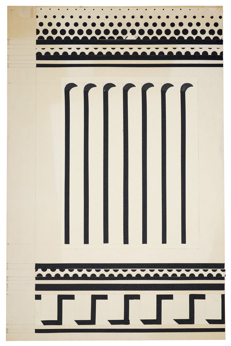 Artwork: Entablature #3 (Study), c. 1971 (RLCR 1942)
